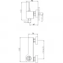 Смеситель для душа Wonzon & Woghand Shark WW-48B4101-CR хром