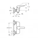 Смеситель для душа Vitra Solid S A42445EXP