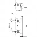 Термостат для душа Cisal LineaViva LVT0101021