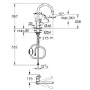 Смеситель для кухни Grohe BauFlow 30549000 с выдвижным изливом, хром