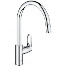 Смеситель для кухни Grohe BauFlow 30549000 с выдвижным изливом, хром