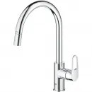 Смеситель для кухни Grohe BauFlow 30549000 с выдвижным изливом, хром