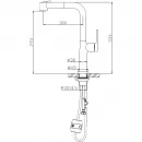 Смеситель для кухни BelBagno BB-LAM60-NERO