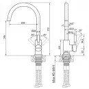Смеситель для кухни Paulmark Holstein HO212063-CR
