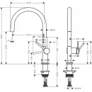 Смеситель для кухни Hansgrohe Talis M54 72804000