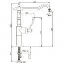Смеситель для кухни Paini Duomo 88F3572LL2SKM