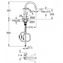 Смеситель для кухни Grohe Start Curve 30562000 с выдвижным изливом, хром