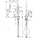 Смеситель для кухни Hansgrohe Talis M54 72800000