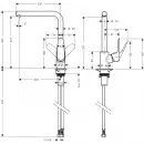 Смеситель для кухни Hansgrohe Focus M41 31817670