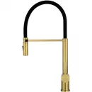 Смеситель для кухни Wonzon & Woghand WW-88438003-BG с гибким изливом, золотой матовый