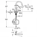 Смеситель для кухни Grohe Start Clova 30572000 с выдвижным изливом, хром