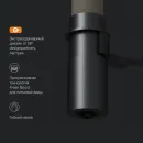 Смеситель для кухни Am.Pm Like F8007826 с подключением к фильтру, гибким изливом, черный матовый/бежевый