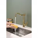 Смеситель для кухни с подключением к фильтру Paulmark Retro Re213226-G