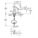 Смеситель для кухни Grohe Start 306312430 с выдвижным изливом, черный матовый