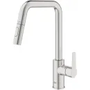 Смеситель для кухни Grohe Start 30631DC0 с выдвижным изливом, суперсталь
