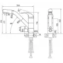 Смеситель для кухни с фильтром Paulmark Hessen He213017-CR + H851P00