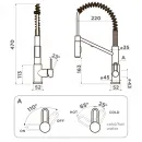 Смеситель для кухни с подключением к фильтру Omoikiri Mikawa 2 Plus-SB-C 4994451