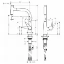 Смеситель для кухни Hansgrohe Talis Select M51 72822000