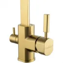 Смеситель для кухни Wonzon & Woghand WW-88458003-BG с подключением к фильтру, золотой матовый