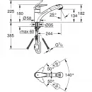 Смеситель для кухни Grohe Eurodisc 32257001