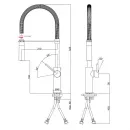 Смеситель для кухни Paffoni Light LIG179HGNO