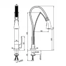 Смеситель для кухни Paini Hybrid HKPA557TKKM