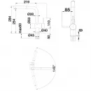 Смеситель для кухни Blanco Linus-S золотой матовый 526684