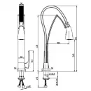 Смеситель для кухни Paini Hybrid HKCR557TKKM