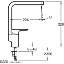 Смеситель для кухни Jacob Delafon Aleo E72360-CP