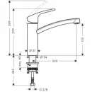 Смеситель для кухонной мойки Hansgrohe Focus M41 31806800