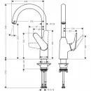 Смеситель для кухни Hansgrohe Focus M42 71802000