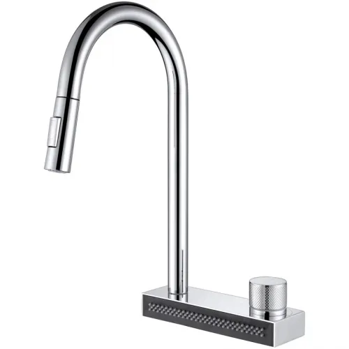 Смеситель для кухни Abber Wasser Kreis AF8114 CoolStart, с выдвижным изливом, хром
