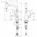 Смеситель для кухни Hansgrohe Talis Select M51 72822800