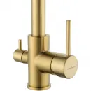 Смеситель для кухни Wonzon & Woghand WW-88458005-BG с подключением к фильтру, золотой матовый
