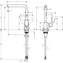 Смеситель для кухни Hansgrohe Focus M41 31827000