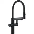 Смеситель для кухни Blanco Evol-S Pro Filter 526636 с фильтром, гибким изливом, черный матовый