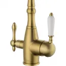 Смеситель для кухни Wonzon & Woghand WW-88458006-BG с подключением к фильтру, золотой матовый