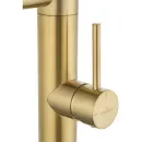 Смеситель для кухни Wonzon & Woghand WW-88458007-BG с подключением к фильтру, гибким изливом, золотой матовый