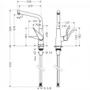 Смеситель для кухни Hansgrohe Metris M71 14823000