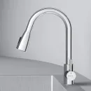 Смеситель для кухни AM.PM X-Joy S F85B07500 CoolStart, с выдвижным изливом, хром