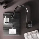 Смеситель для кухни AM.PM X-Joy S F85B07500 CoolStart, с выдвижным изливом, хром