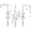 Смеситель для кухни с фильтром Paulmark Logas LO213021-GM + H851P00