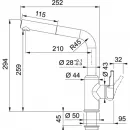 Смеситель для кухни Franke Urban 115.0595.091
