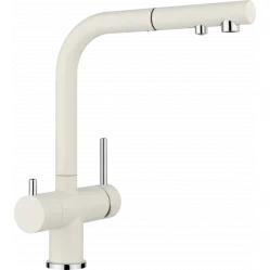 Смеситель для кухни Blanco Fontas-S II 526947 с подключением к фильтру, выдвижным изливом, мягкий белый