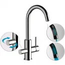 Смеситель для кухни с подключением к фильтру Remer X Style N792DWBO