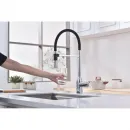 Смеситель для кухни Paulmark Magneto One Ma213188-CR с подключением к фильтру, гибким изливом, хром