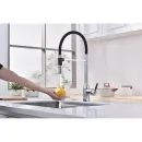 Смеситель для кухни Paulmark Magneto One Ma213188-CR с подключением к фильтру, гибким изливом, хром