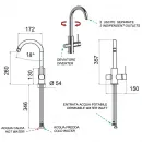 Смеситель для кухни с подключением к фильтру Remer X Style N792DWCFP
