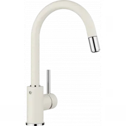 Смеситель для кухни Blanco Mida-S 526968 с выдвижным изливом, мягкий белый
