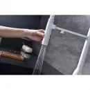 Смеситель для кухни Paulmark Magneto One Ma213188-WH с подключением к фильтру, гибким изливом, белый матовый